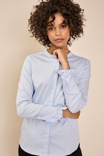 Mattie Sustainable Shirt Ljusblå - 131731 Thumbnail