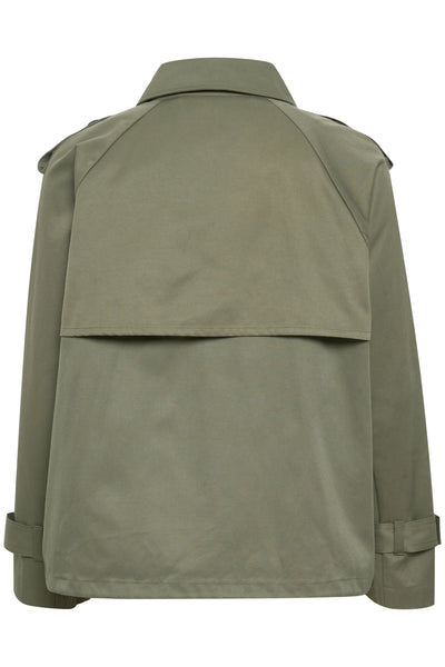 MiraMW Kort trenchcoat Dusty Olive Thumbnail