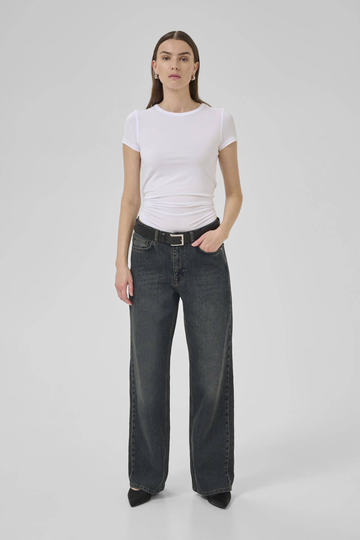 35 THE LOUIS 139 HIGH WIDE Y Dark Blue Dirty Wash - 10704222