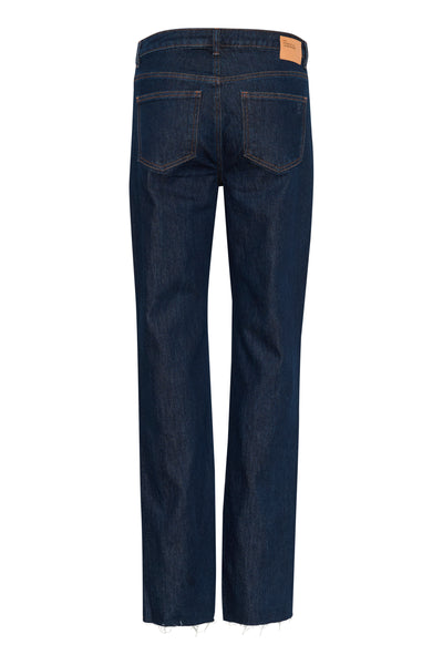 DaisyMW 139 High Straight Slit Dark Blue Un-Wash - 10704233 Thumbnail