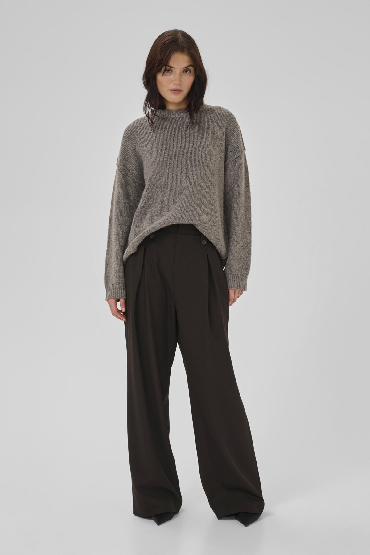 DisaMW High Wide Pant Espresso - 10704493