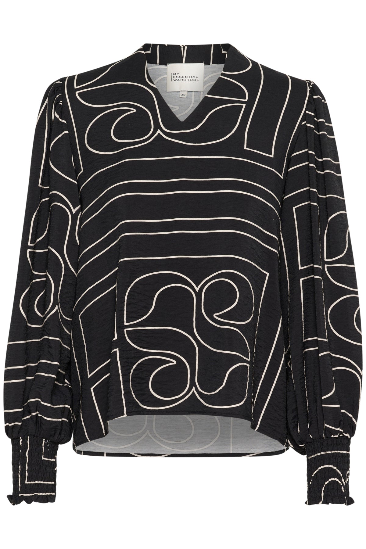 KellyMW Blus Svart AOP - 10704579
