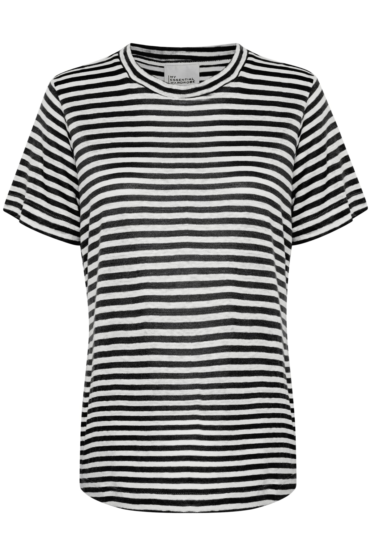 LisaMW Striped Tee Black W.White stripe - 10704599
