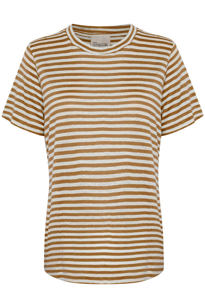 LisaMW Randig T-shirt Dijon Randig - 10704599 Thumbnail