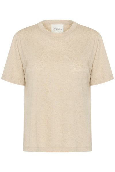 LisaMW T-shirt Havremjölsmelange - 10704762 Thumbnail
