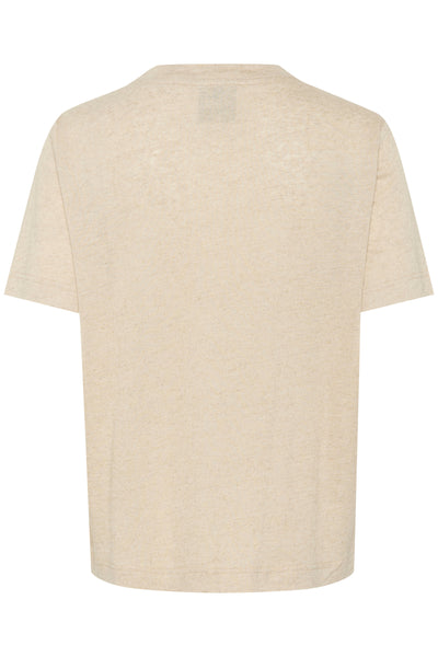 LisaMW T-shirt Havremjölsmelange - 10704762 Thumbnail