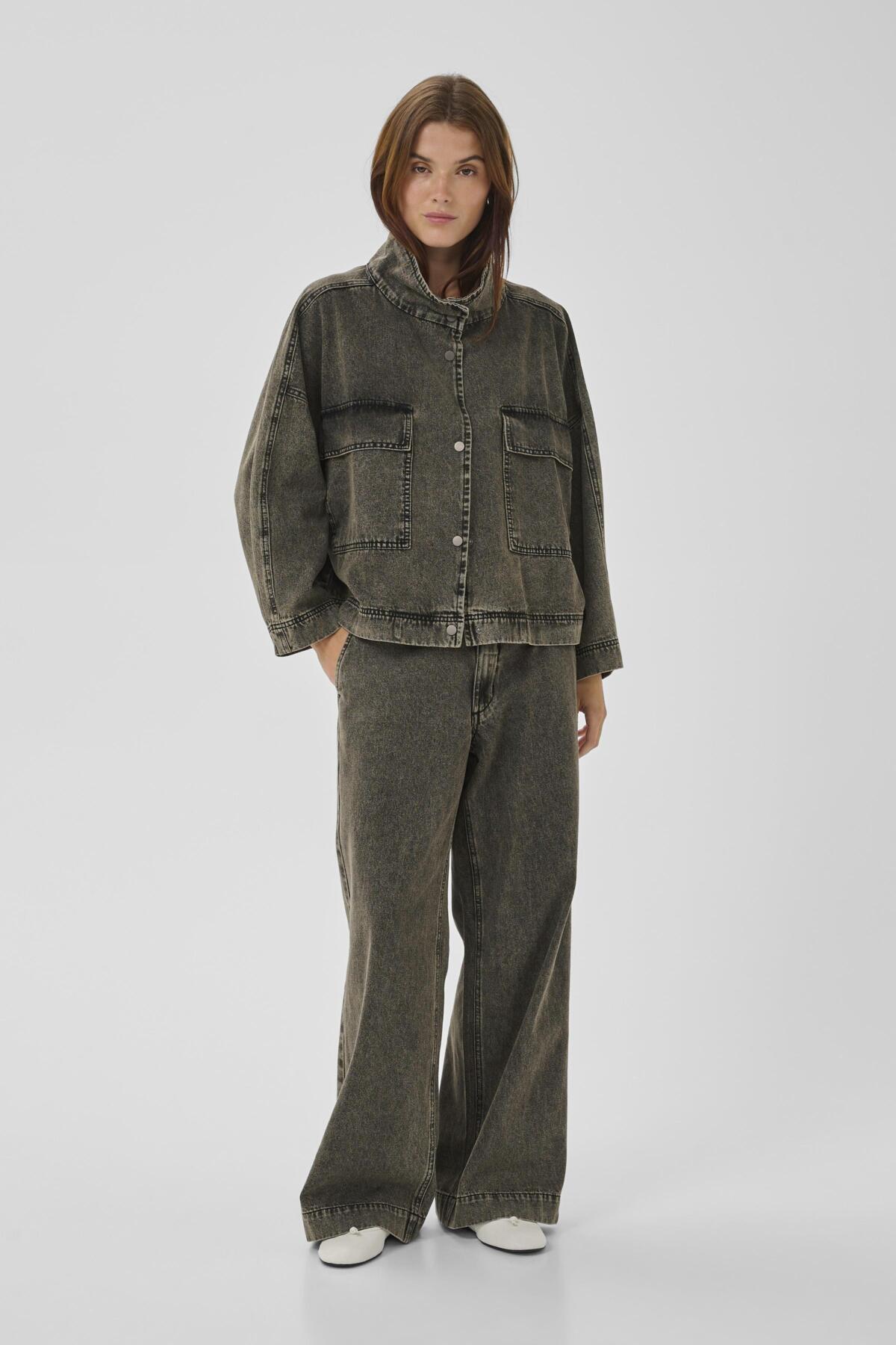 TessaMW 160 Jacka Medium Grey Dirty Wash - 10704774