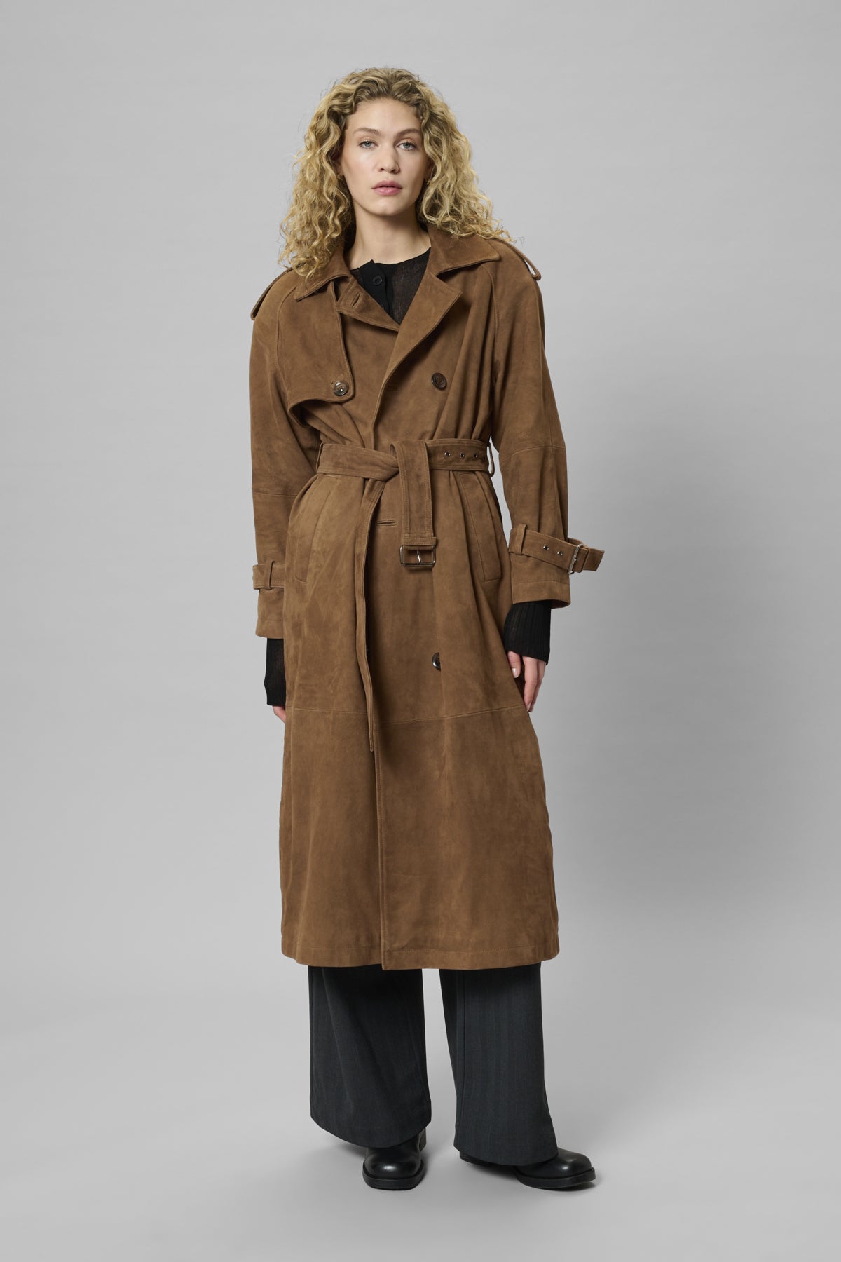 TaraMW Mockatrenchcoat Cognac - 108673 - 10704830