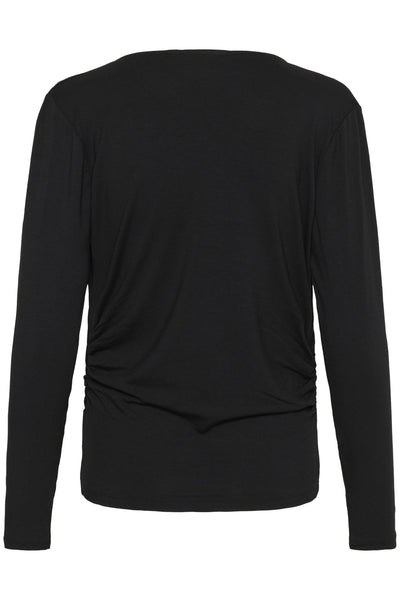 VistaMW Waterfall Blouse Black - 10704994 Thumbnail