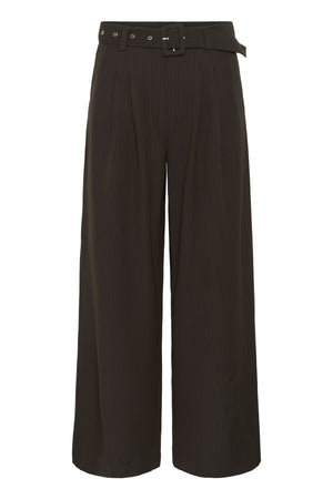 VittaMW High Wide Pant Espresso W. Stripe