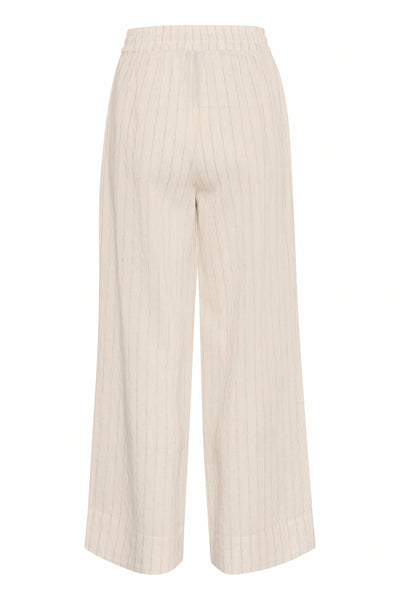 LimaMW Wide Pant Oatmeal Melange - 10705020 Thumbnail