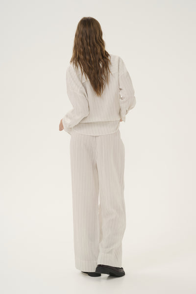 LimaMW Wide Pant Oatmeal Melange - 10705020 Thumbnail