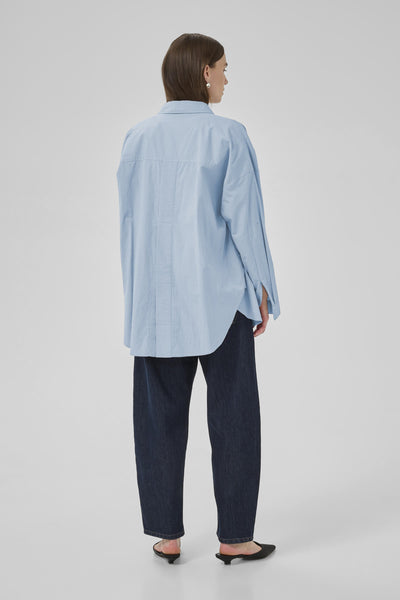SunnaMW Boxy Shirt Pearl Blue - 10705021 Thumbnail