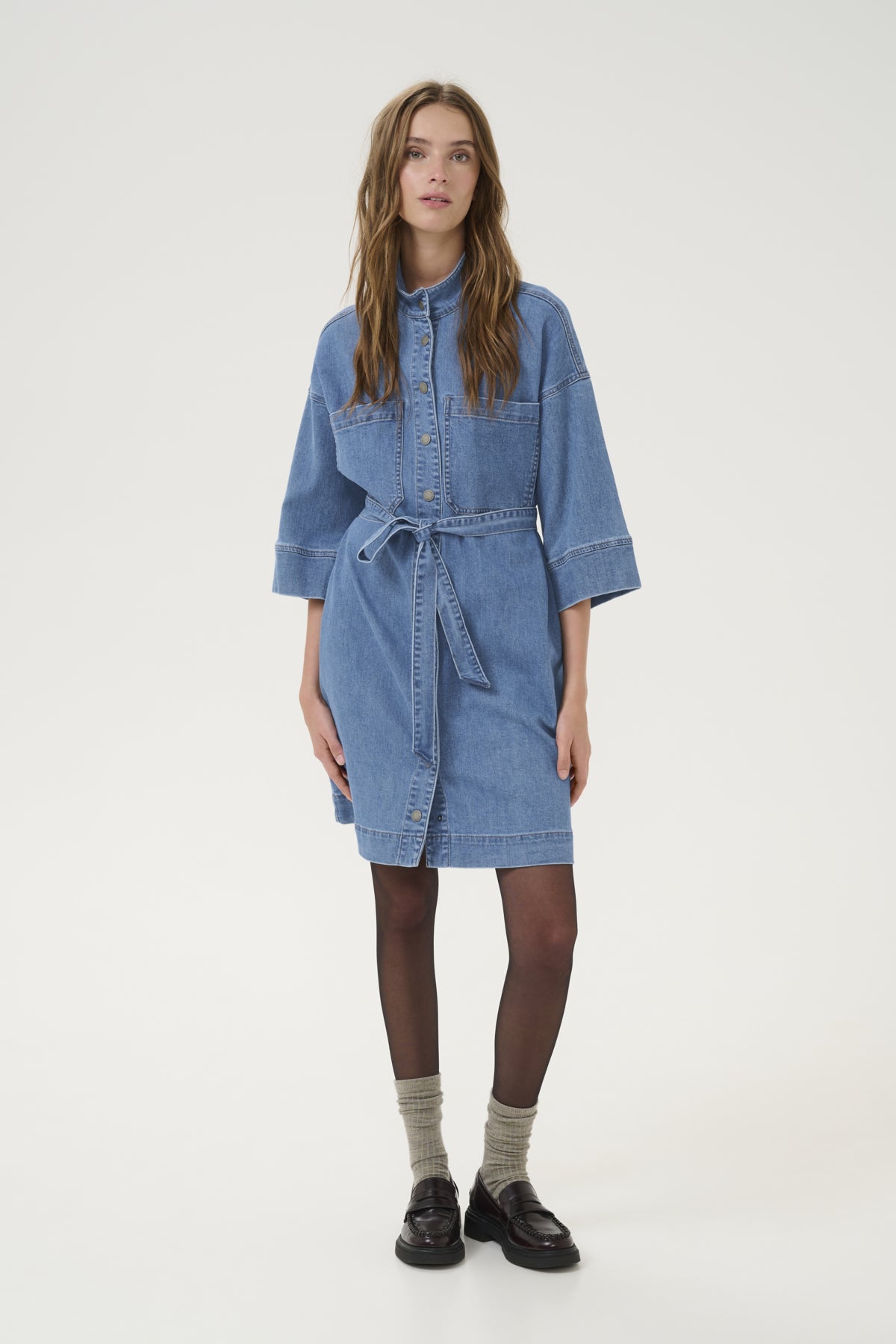 LaraMW 115 Klänning Medium Blue Wash