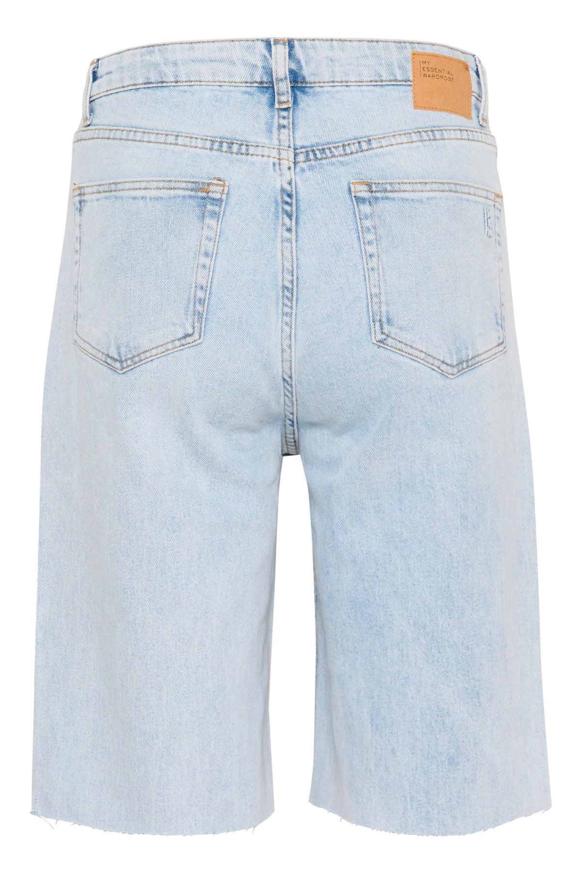LouisMW 139 High Long Shorts Light Blue Retro Wash - 10705124