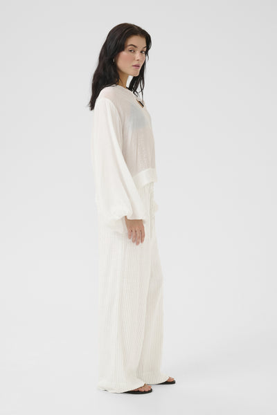 JannieMW Pant Snow White W. Stripe - 10705223 Thumbnail