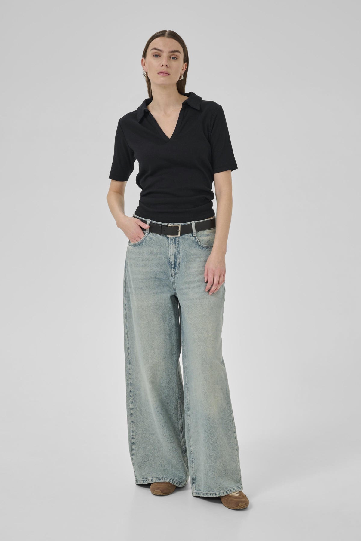 MandyMW Polo T-shirt Svart - 10705230