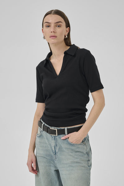 MandyMW Polo T-shirt Svart - 10705230 Thumbnail