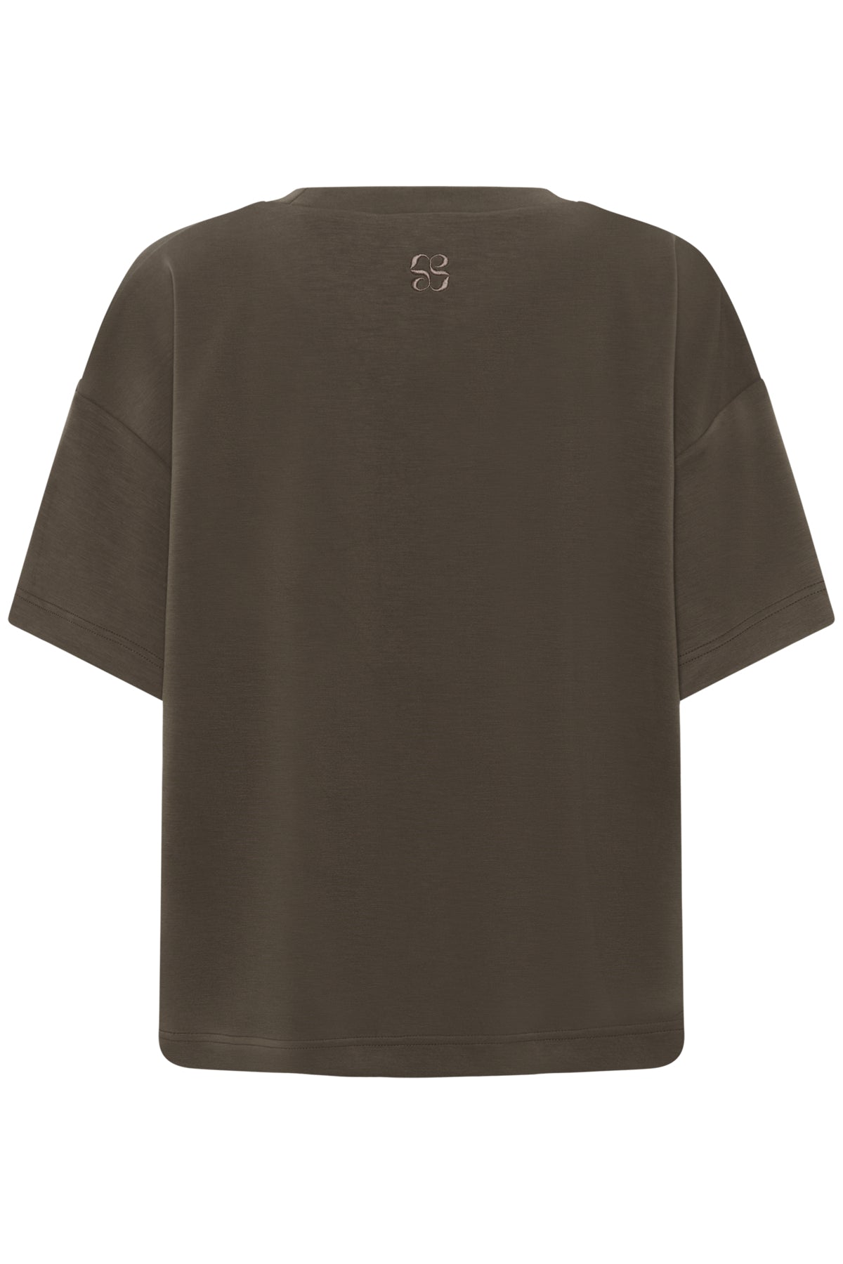 HelleMW EMB Boxy Tee Major Brown - 190810 - 10705231