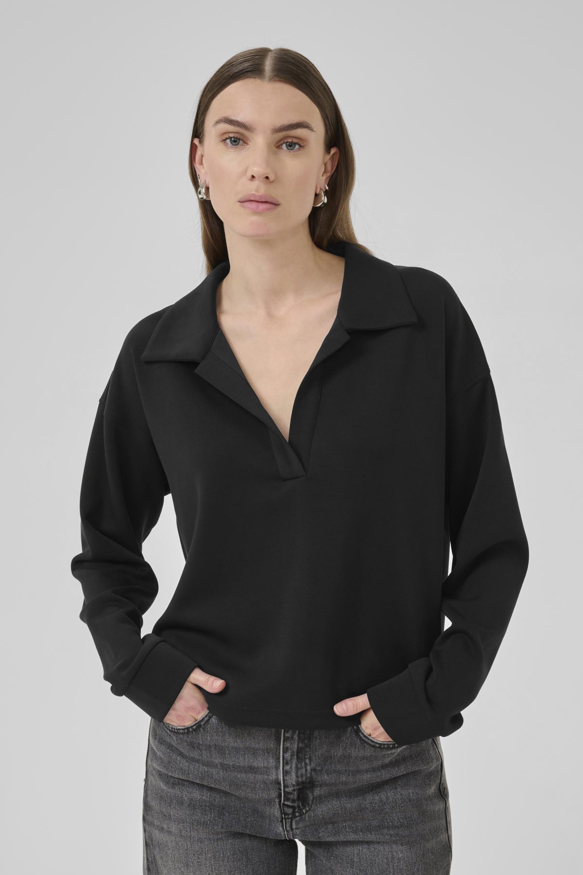 HelleMW Polo Blus Svart - 10705234