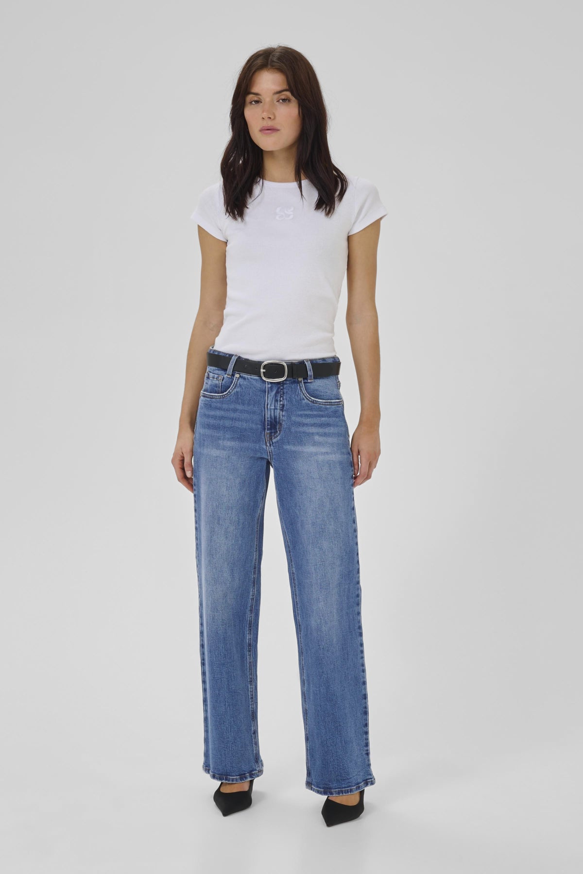 MWLouis 144 High Wide Medium Blue Wash - 10705242