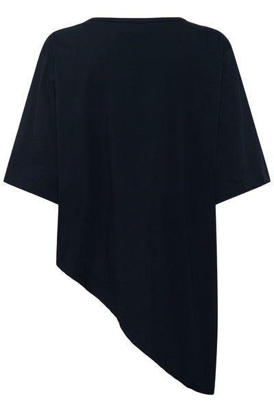 LeaMW Asymmetric Tee Black - 10705255 Thumbnail