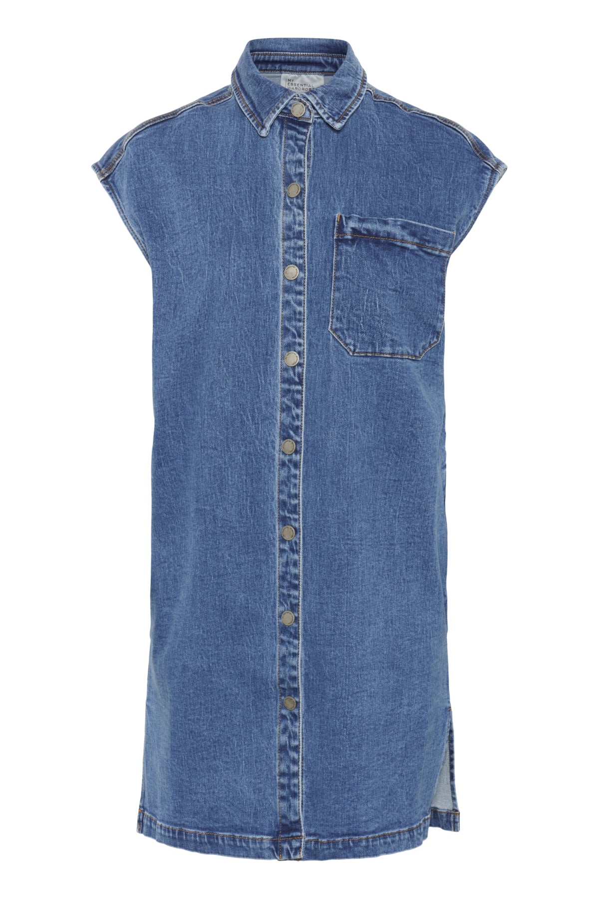MWLeyla 144 Shirt Dress Medium Blue Wash - 10705257