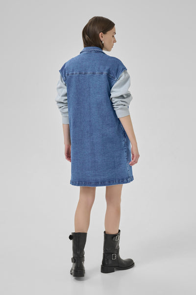 MWLeyla 144 Shirt Dress Medium Blue Wash - 10705257 Thumbnail