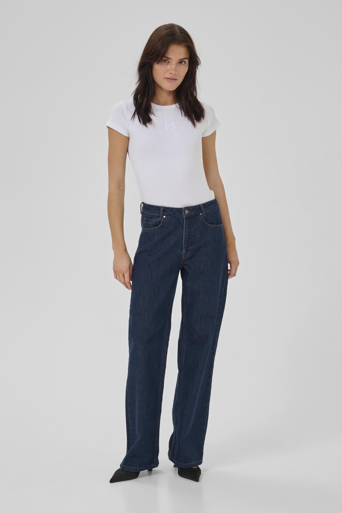 MWKarli 139 High Wide Deco Dark Blue Un-Wash - 10705267