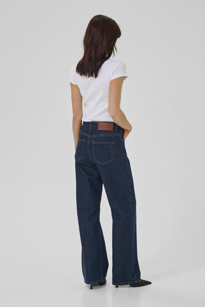 MWKarli 139 High Wide Deco Dark Blue Un-Wash - 10705267 Thumbnail