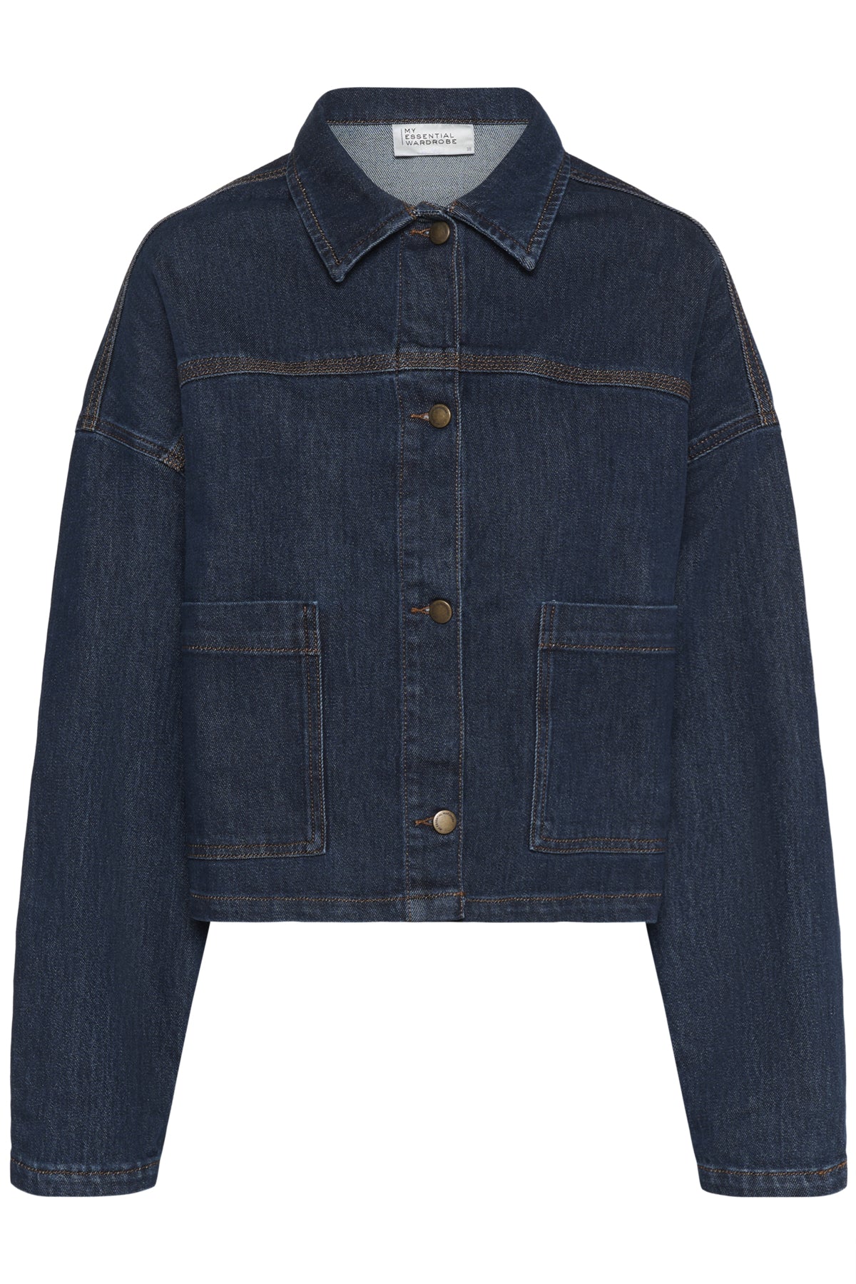 MWMalle 139 Deco Denim Jacket Dark Blue Un-Wash - 10705268