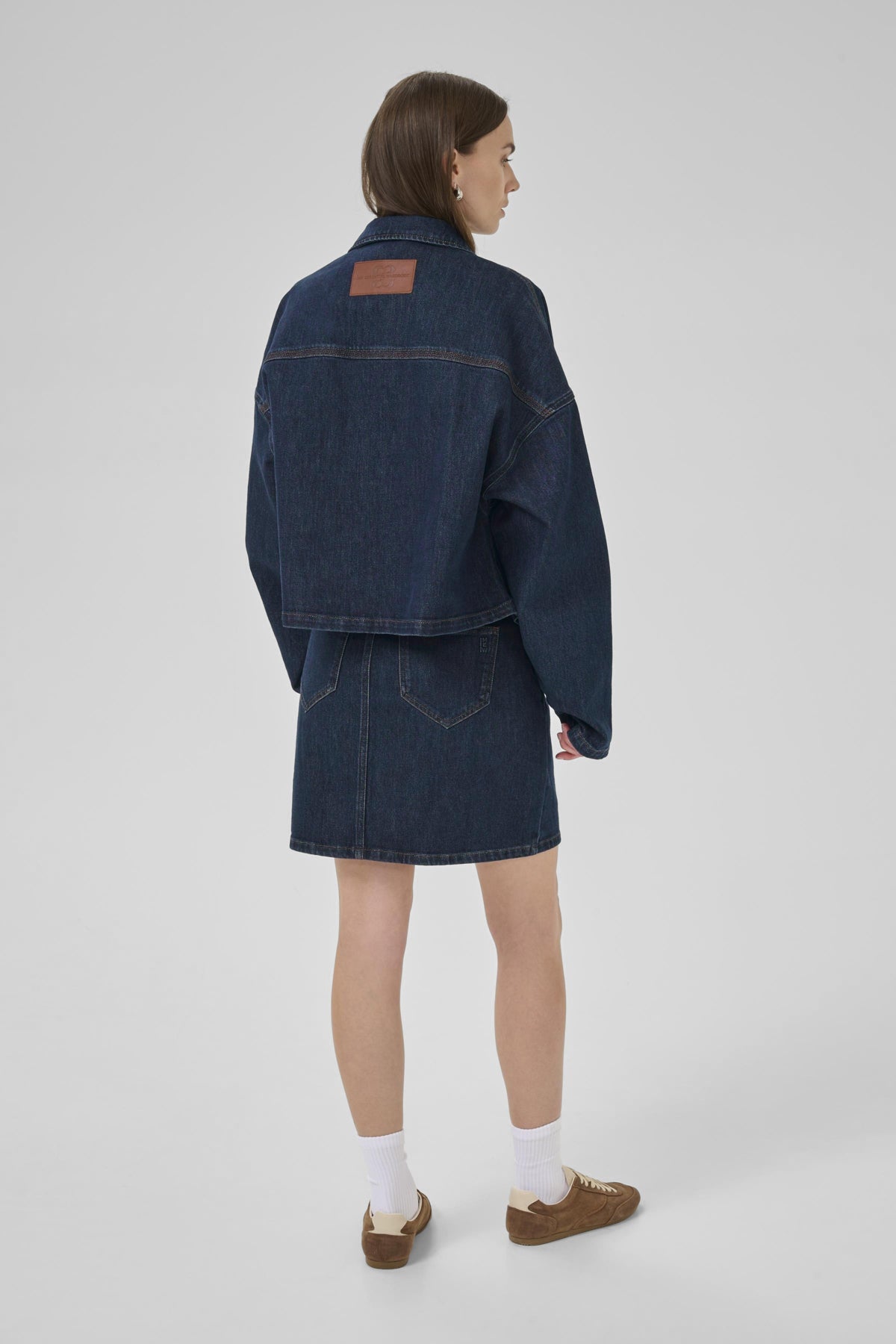 MWCady 139 Mid Skirt Dark Blue Un-Wash - 10705269