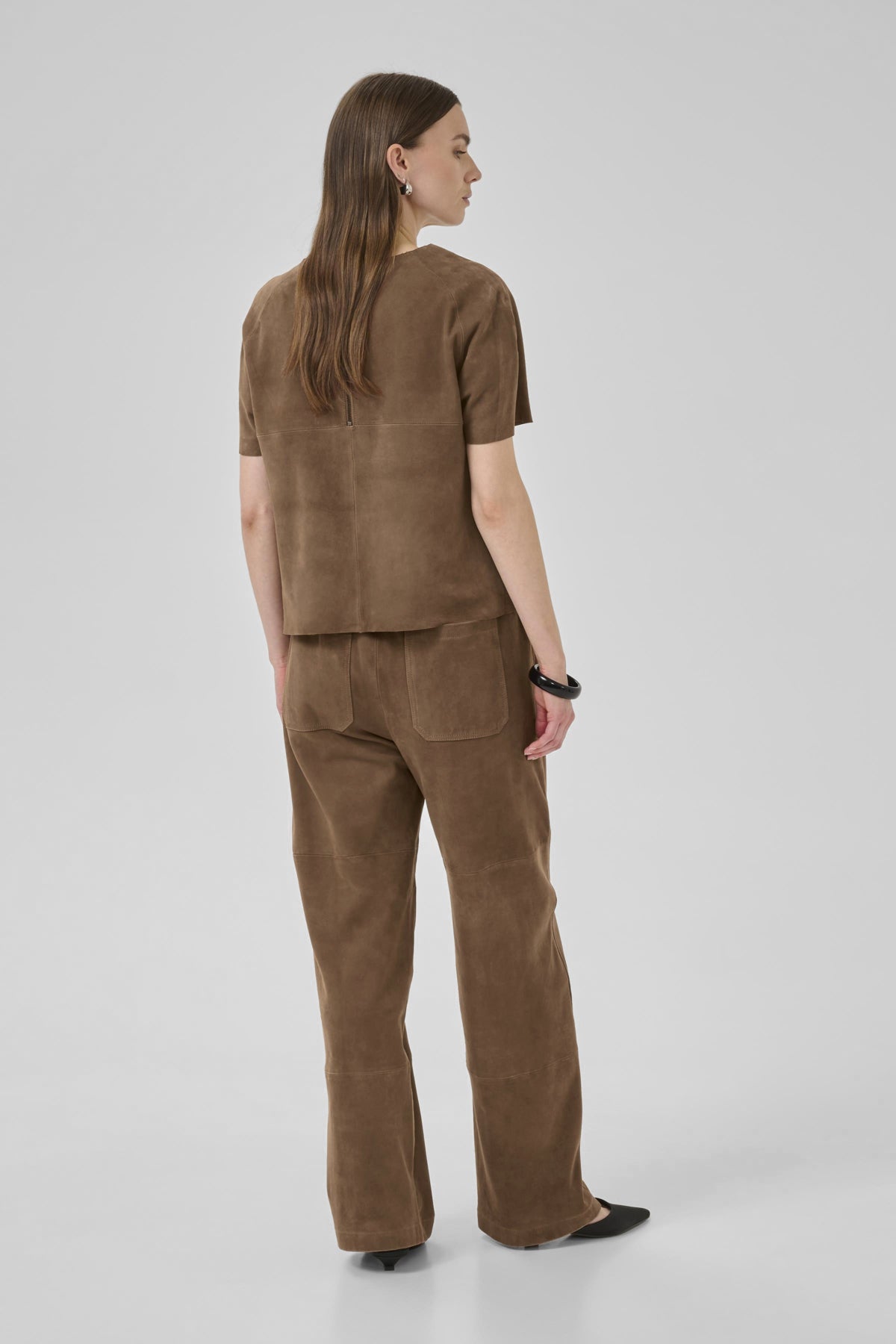PetraMW Suede Pant Tobacco Brown - 10705272
