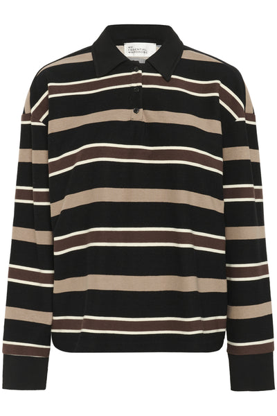 SalinaMW Polo Blus Svart Thumbnail