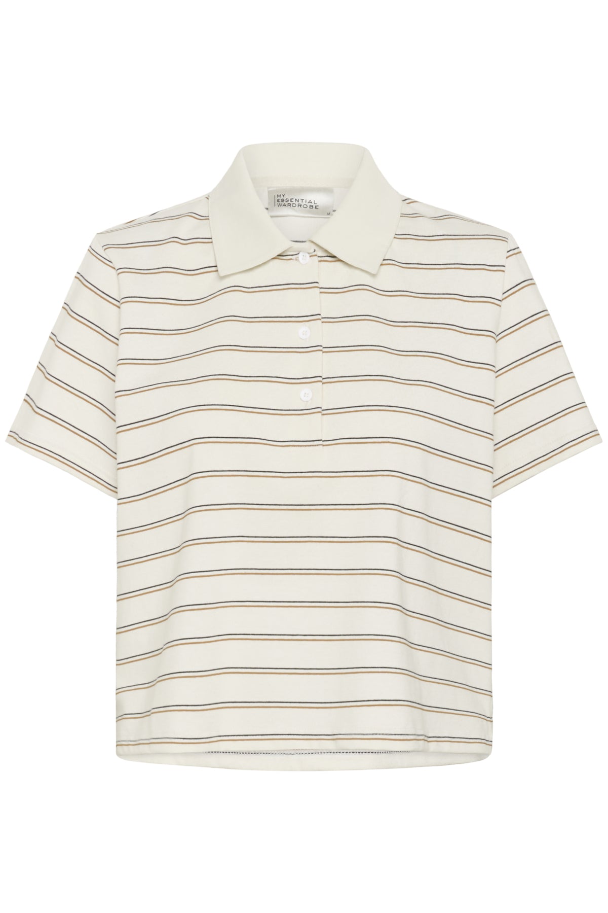 AnnaMW Polo Tee Snow White Striped - 10705295