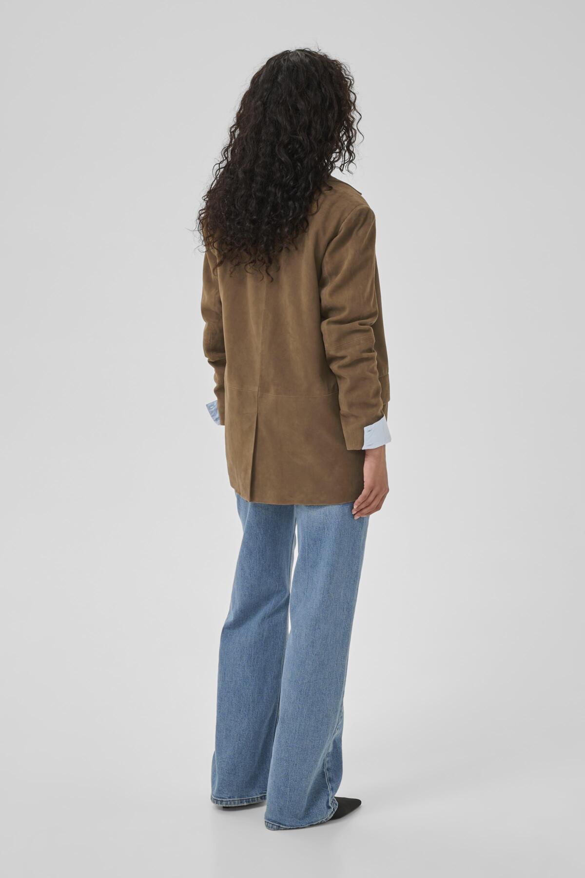TaraMW Suede Blazer COGNAC - 10705298