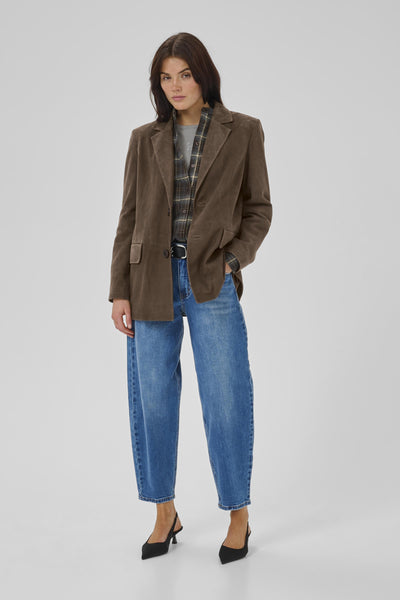 TaraMW Suede Blazer Delicioso - 10705298 Thumbnail