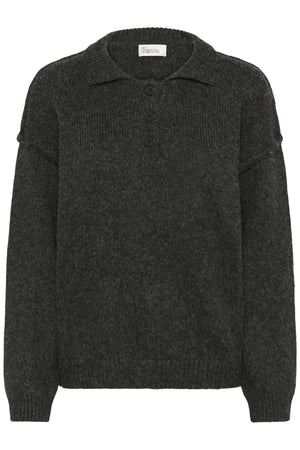 PalomaMW Polo Pullover Mörkgråmelerad - 10705312