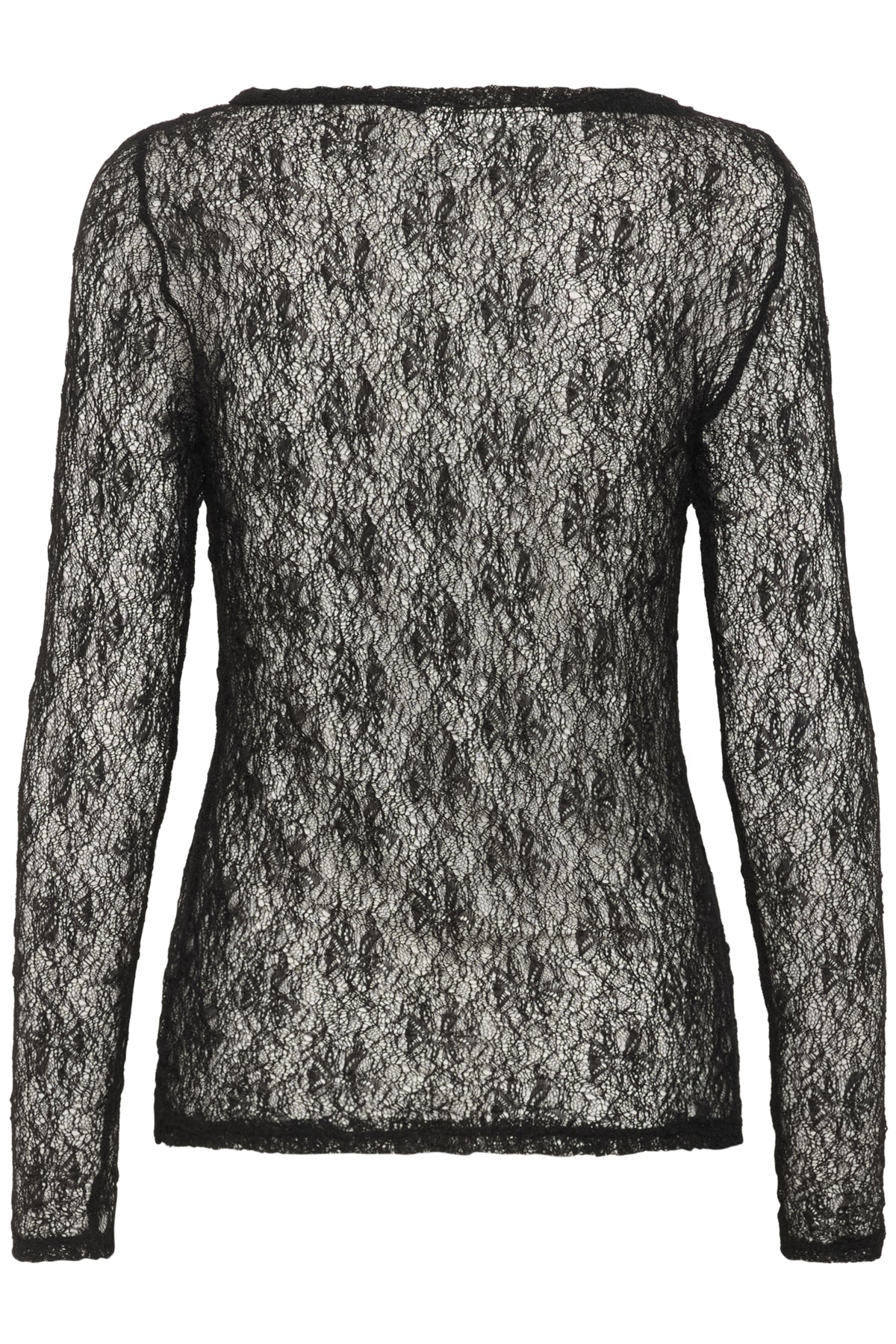 MWRita Boatneck LS Blouse Black - 100031 - 10705325