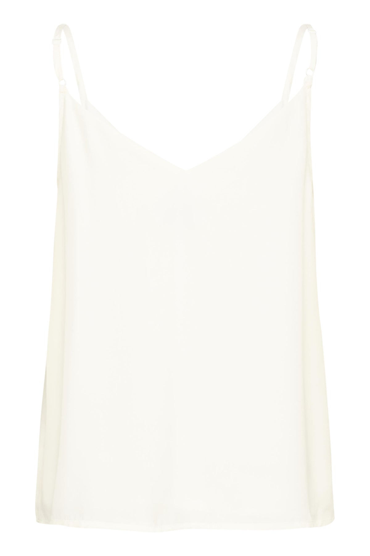 MWSilk Strap Top Snövit - 110602 - 10705328