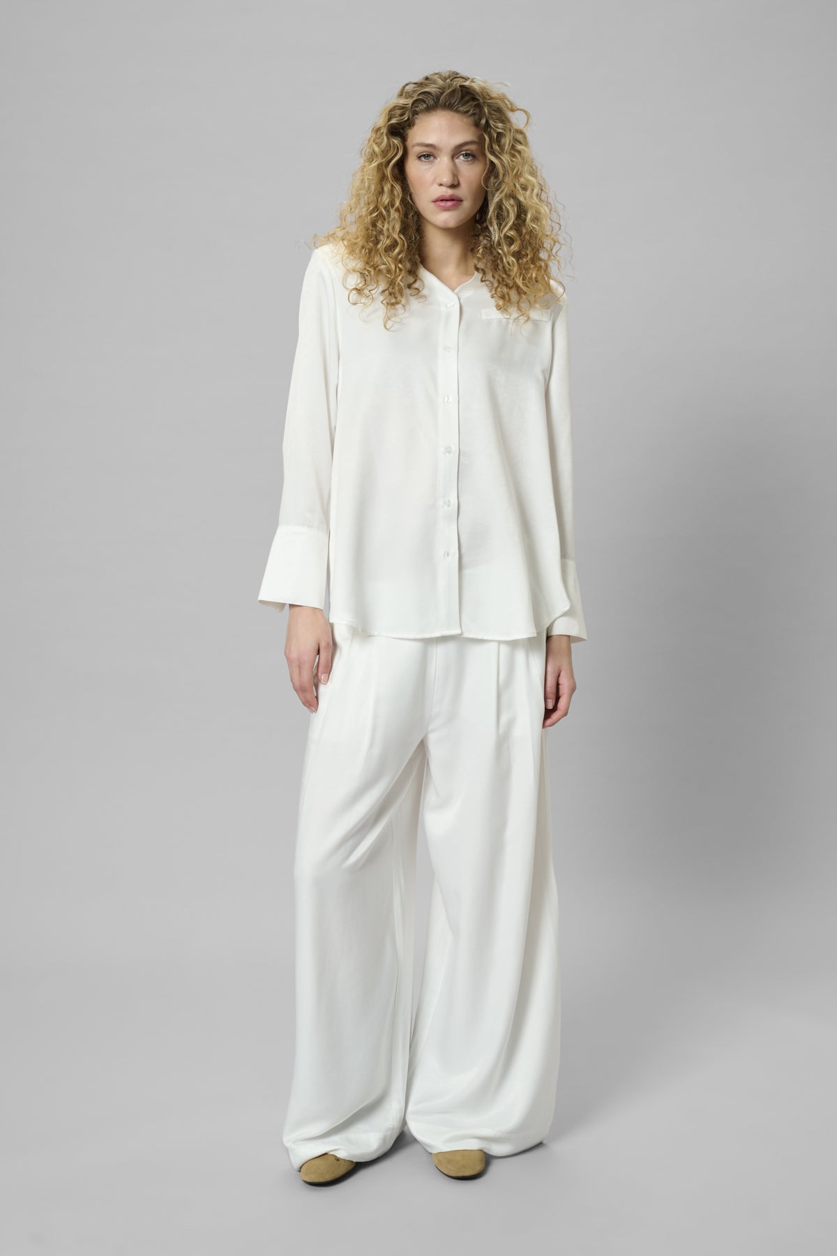 MWEstelle Wide pant Snow White - 110602 - 10705346