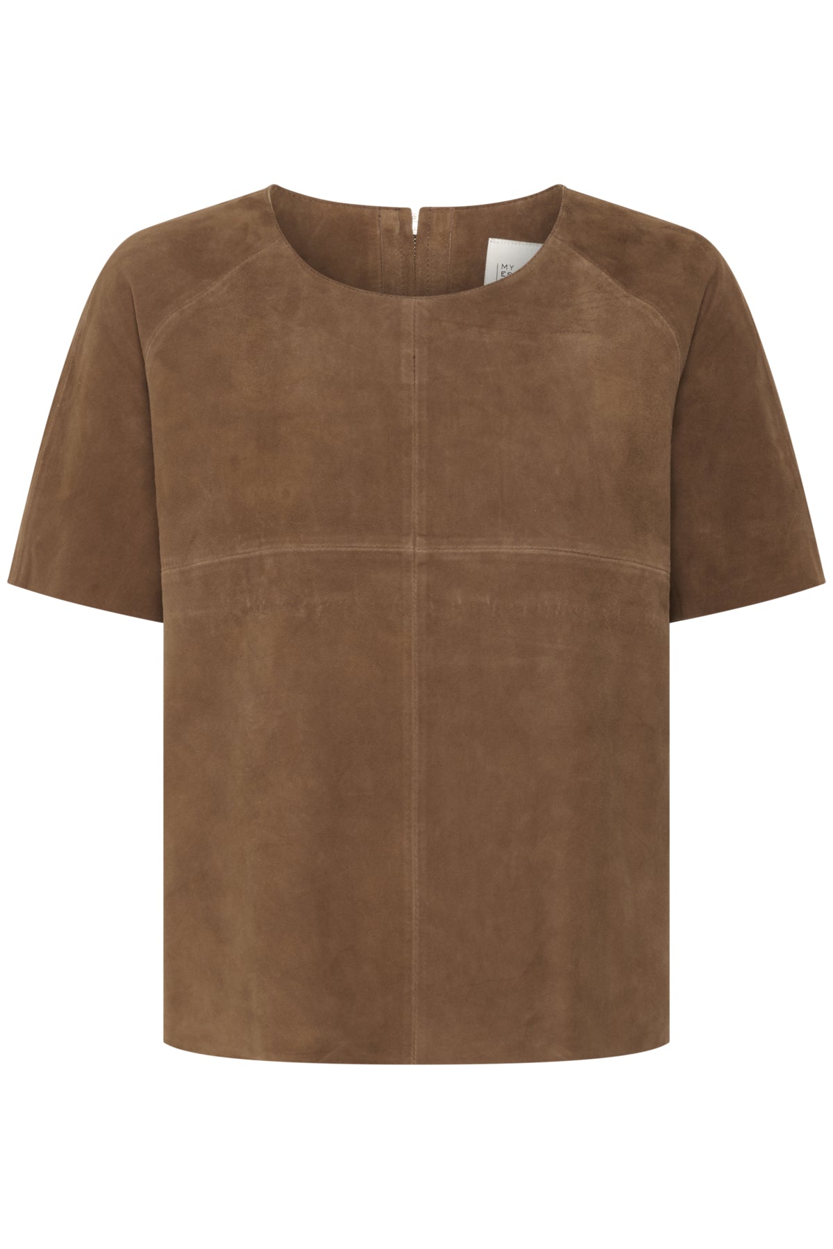 PetraMW Suede Tee Tobacco Brown