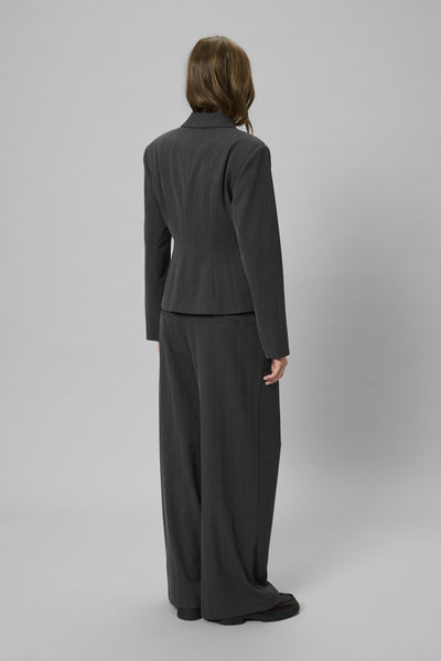 MWLuna Shaped Blazer Asphalt - 190201 - 10705385 Thumbnail