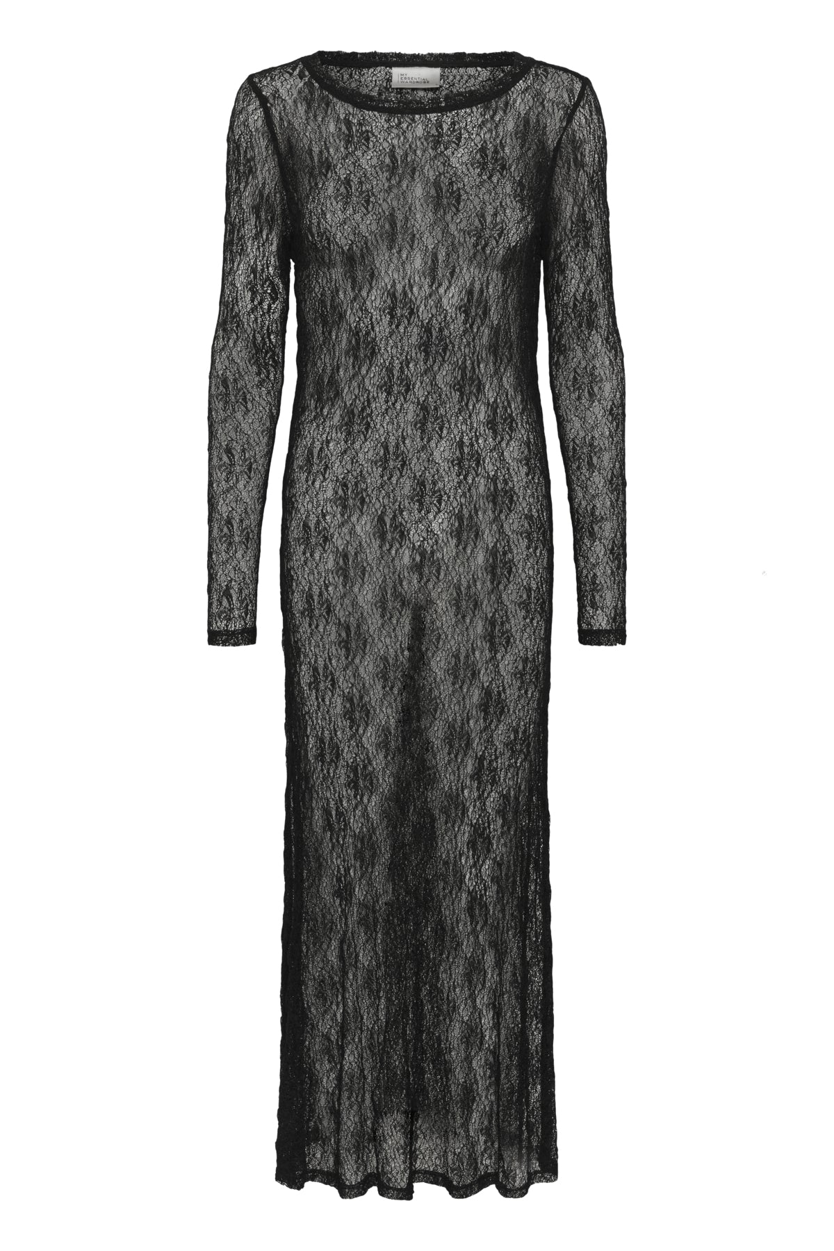 MWRita Boatneck LS Dress Black - 100031 - 10705419
