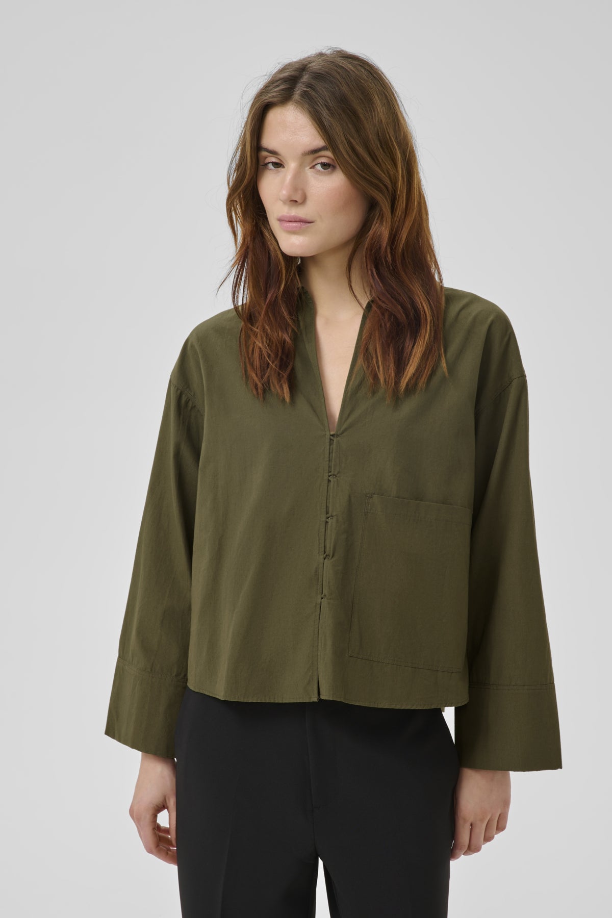 MWSunna Boxy Short Shirt Capers - 180820 - 10705436