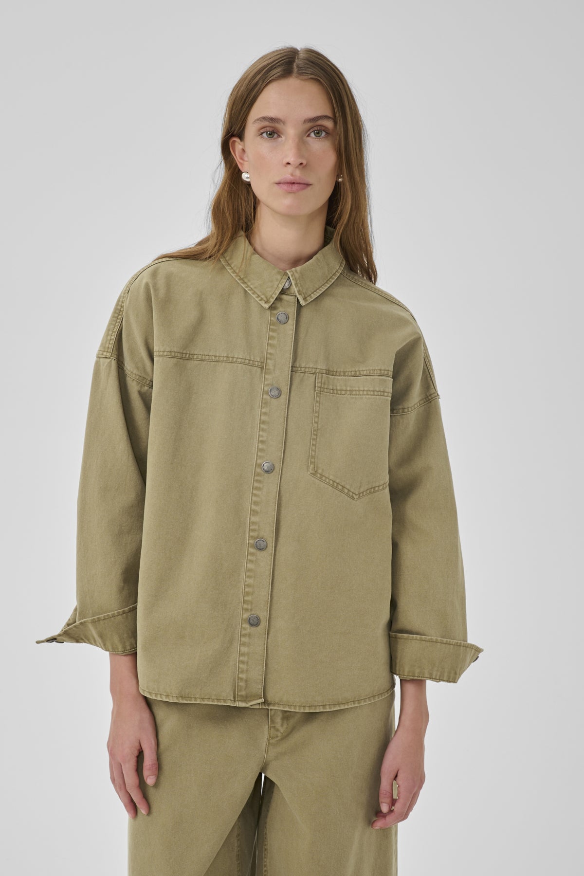MWLisva 179 Shirt Light Capers Washed - 109138 - 10705438