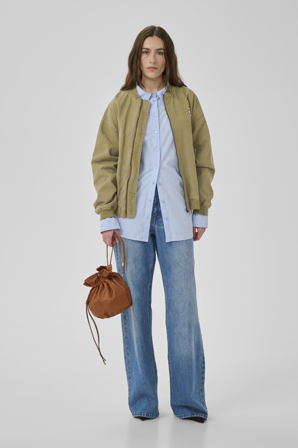 MWLisva Bomber Jacket Light Capers Washed - 109138 - 10705439