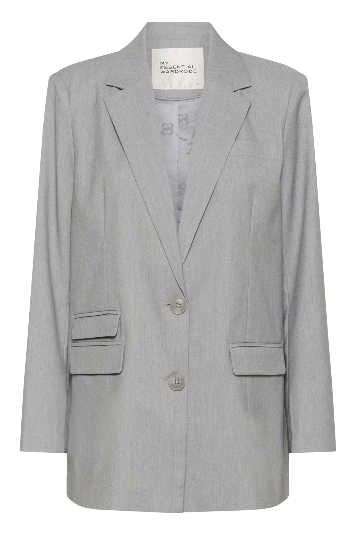 MWHanna Blazer Ljusgråmelerad - 100378 - 10705440