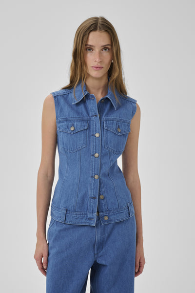 MWSaka 180 Shaped Vest Clear blue wash - 109358 - 10705442 Thumbnail