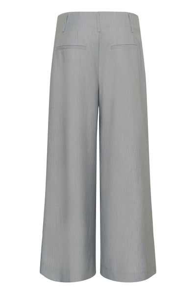 MWHanna Luna High Wide Pant Ljusgråmelerad - 100378 - 10705451 Thumbnail